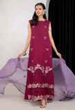 Humdum Ellena Embroidered Viscose Unstitched 3Pc Suit D-10