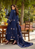 Elaf Premium Embroidered Luxury Lawn Unstitched 3Pc Suit ELM-06 NEELAM