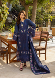 Elaf Premium Embroidered Luxury Lawn Unstitched 3Pc Suit ELM-06 NEELAM