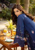 Elaf Premium Embroidered Luxury Lawn Unstitched 3Pc Suit ELM-06 NEELAM