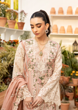 Elaf Premium Embroidered Luxury Lawn Unstitched 3Pc Suit ELM-12 SHAHANA