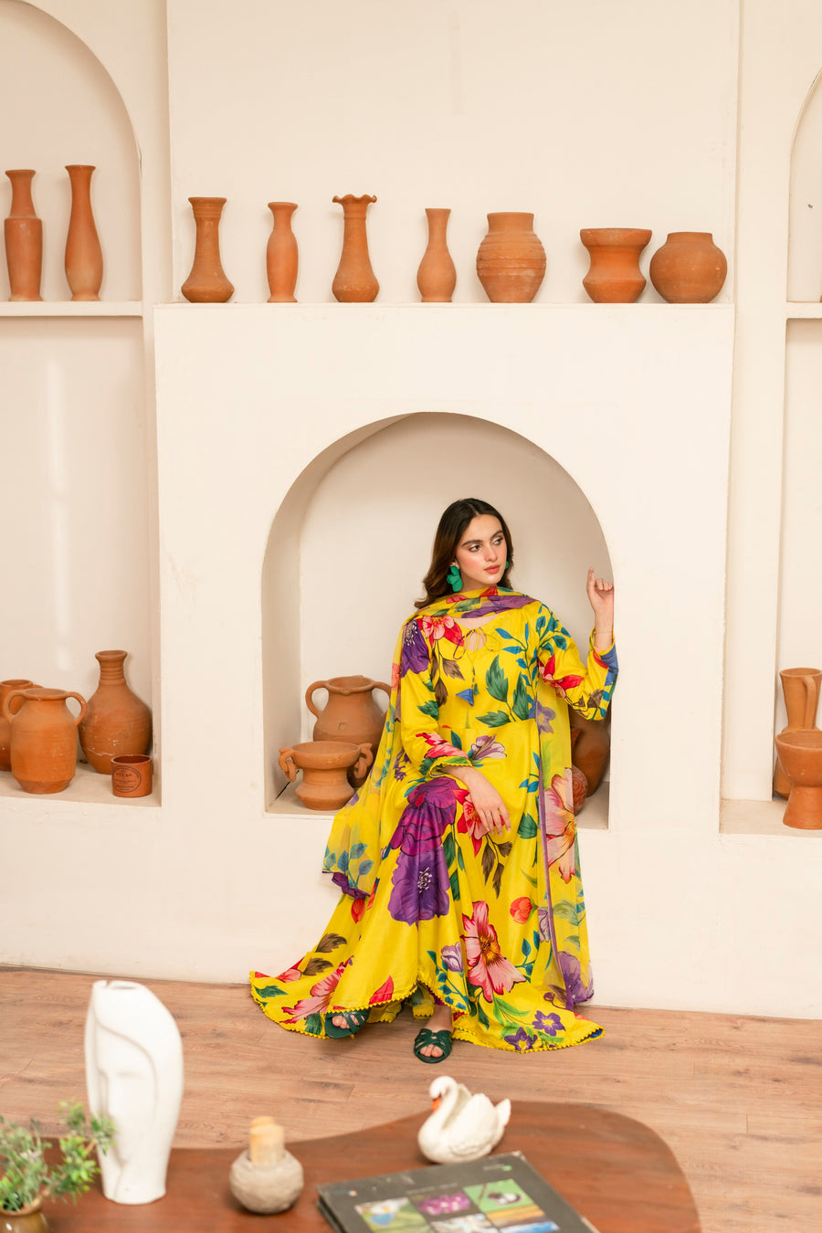 Feathers Twilight Temptations Unstitched Printed Lawn 3Pc Suit ELMIR-FT453