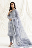 AF-DUA-3022-Elnaz Grey Embroidered Chiffon