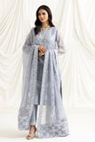 AF-DUA-3022-Elnaz Grey Embroidered Chiffon