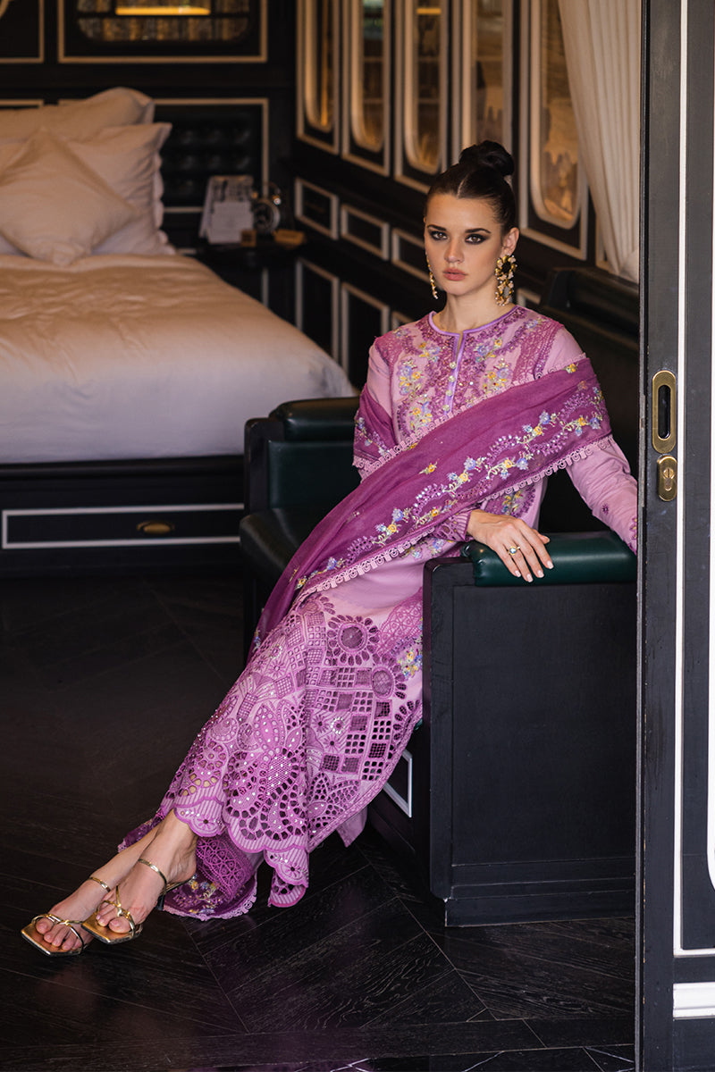 Mushq Orient Express Embroidered Lawn Unstitched 3Pc Suit MSF-01 Elodie