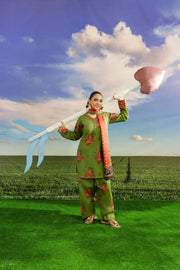 Feathers Dosti Digital Printed Khaddar Unstitched 3Pc Suit ELORIA-FT580