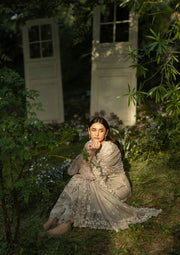 Elaf Premium Embroidered Luxury Lawn Unstitched 3Pc Suit ELQ-1A ALL MAGICAL