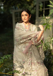 Elaf Premium Embroidered Luxury Lawn Unstitched 3Pc Suit ELQ-1A ALL MAGICAL
