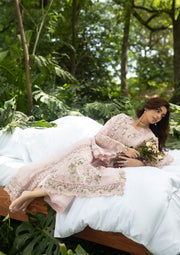 Elaf Premium Embroidered Luxury Lawn Unstitched 3Pc Suit ELQ-1B LOVE ESCAPE