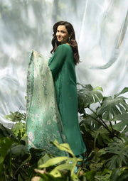 Elaf Premium Embroidered Luxury Lawn Unstitched 3Pc Suit ELQ-2A LOVER'S EDEN
