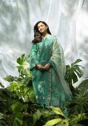 Elaf Premium Embroidered Luxury Lawn Unstitched 3Pc Suit ELQ-2A LOVER'S EDEN