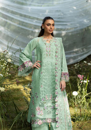 Elaf Premium Embroidered Luxury Lawn Unstitched 3Pc Suit ELQ-3A DAISY CHAIN