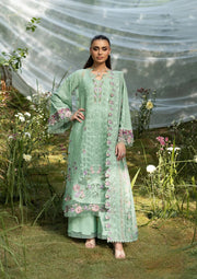 Elaf Premium Embroidered Luxury Lawn Unstitched 3Pc Suit ELQ-3A DAISY CHAIN