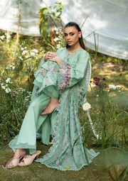 Elaf Premium Embroidered Luxury Lawn Unstitched 3Pc Suit ELQ-3A DAISY CHAIN