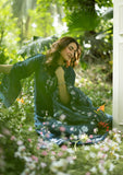Elaf Premium Embroidered Luxury Lawn Unstitched 3Pc Suit ELQ-3B EMERALD FERN