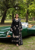 Elaf Premium Embroidered Luxury Lawn Unstitched 3Pc Suit ELQ-5B BLACK MASCARA