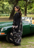 Elaf Premium Embroidered Luxury Lawn Unstitched 3Pc Suit ELQ-5B BLACK MASCARA