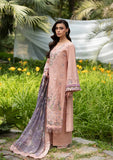 Elaf Premium Embroidered Luxury Lawn Unstitched 3Pc Suit ELQ-6A BLUSHING ROSE