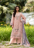 Elaf Premium Embroidered Luxury Lawn Unstitched 3Pc Suit ELQ-6A BLUSHING ROSE