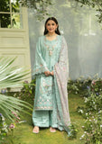 Elaf Premium Embroidered Luxury Lawn Unstitched 3Pc Suit ELQ-6B MINT STORY