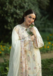 Elaf Premium Embroidered Luxury Lawn Unstitched 3Pc Suit ELQ-7B SWEET TALK