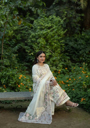 Elaf Premium Embroidered Luxury Lawn Unstitched 3Pc Suit ELQ-7B SWEET TALK