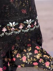 Faiza Faisal Marine Embroidered Luxury Lawn Unstitched 3Pc Suit - ELVA