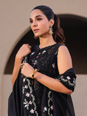 Faiza Faisal Marine Embroidered Luxury Lawn Unstitched 3Pc Suit - ELVA