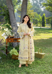 Elaf Premium Embroidered Luxury Lawn Unstitched 3Pc Suit ELY-05 SOUCI