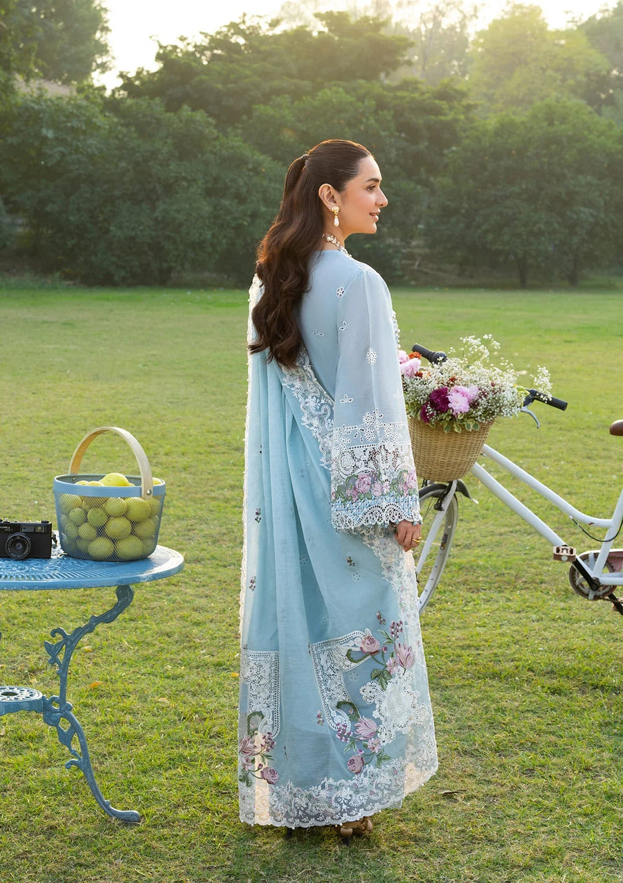 Elaf Premium Embroidered Luxury Lawn Unstitched 3Pc Suit ELY-07 MORNIG DRIZZLE
