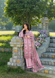 Elaf Premium Embroidered Luxury Lawn Unstitched 3Pc Suit ELY-09 ROSEE
