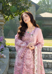 Elaf Premium Embroidered Luxury Lawn Unstitched 3Pc Suit ELY-09 ROSEE