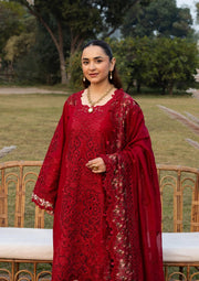Elaf Premium Embroidered Luxury Lawn Unstitched 3Pc Suit ELY-10 CHERIE LADY