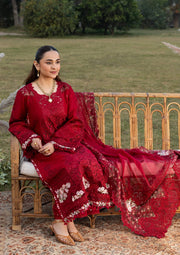 Elaf Premium Embroidered Luxury Lawn Unstitched 3Pc Suit ELY-10 CHERIE LADY