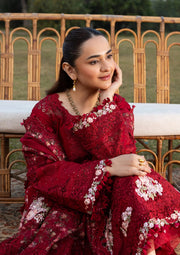 Elaf Premium Embroidered Luxury Lawn Unstitched 3Pc Suit ELY-10 CHERIE LADY