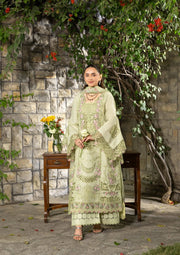 Elaf Premium Embroidered Luxury Lawn Unstitched 3Pc Suit ELY-11 SPANISH MUSE