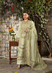 Elaf Premium Embroidered Luxury Lawn Unstitched 3Pc Suit ELY-11 SPANISH MUSE