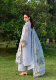 Elaf Premium Embroidered Luxury Lawn Unstitched 3Pc Suit ELY-12 SKY BLISS
