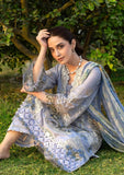 Elaf Premium Embroidered Luxury Lawn Unstitched 3Pc Suit ELY-12 SKY BLISS