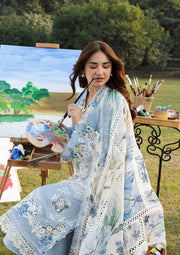 Elaf Premium Embroidered Luxury Lawn Unstitched 3Pc Suit ELY-01B SERENITY