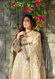 Elaf Premium Embroidered Luxury Lawn Unstitched 3Pc Suit ELY-02A CAMELLIA