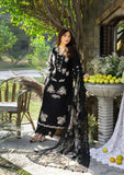 Elaf Premium Embroidered Luxury Lawn Unstitched 3Pc Suit ELY-02B MIDNIGHT BLOSSOM