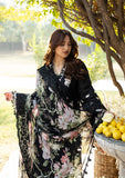 Elaf Premium Embroidered Luxury Lawn Unstitched 3Pc Suit ELY-02B MIDNIGHT BLOSSOM
