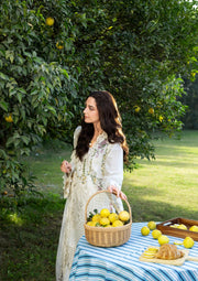 Elaf Premium Embroidered Luxury Lawn Unstitched 3Pc Suit ELY-03A PERLE