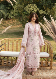 Elaf Premium Embroidered Luxury Lawn Unstitched 3Pc Suit ELY-04A BLOOMING