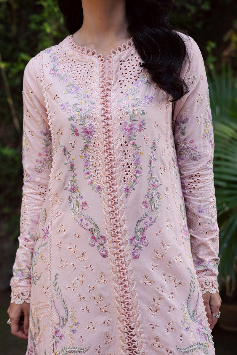 Zarposh Celia Embroidered Luxury Lawn Unstitched 3Pc Suit - ELYSE