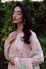Zarposh Celia Embroidered Luxury Lawn Unstitched 3Pc Suit - ELYSE
