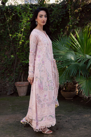 Zarposh Celia Embroidered Luxury Lawn Unstitched 3Pc Suit - ELYSE