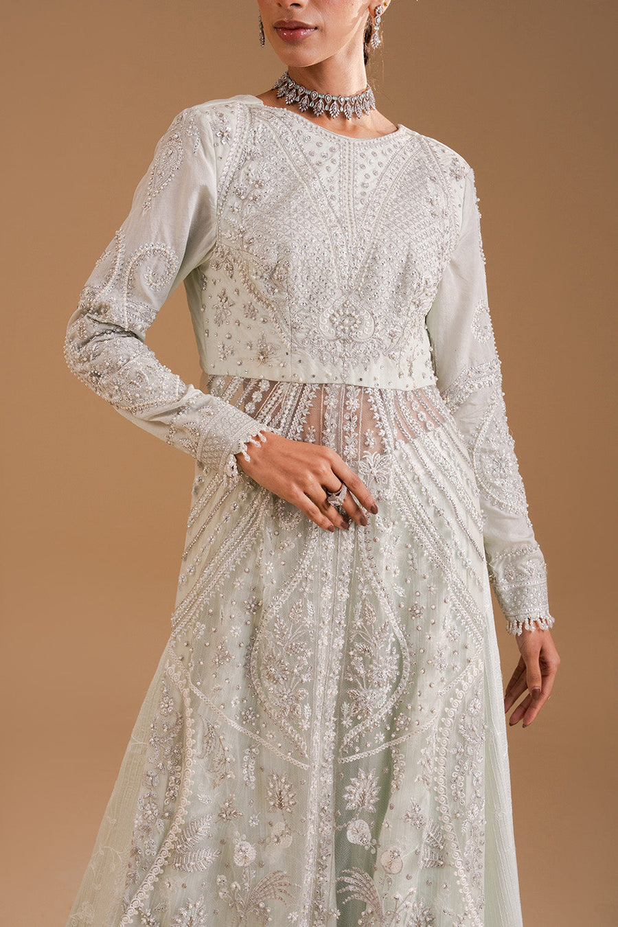Zariya Afsanay Bareeze Net Unstitched 3Pc Suit ZB50035 ELYSIA