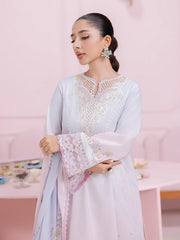 Qalamkar QPrints Embroidered Lawn Unstitched 3Pc Suit EM-01B BLAIR